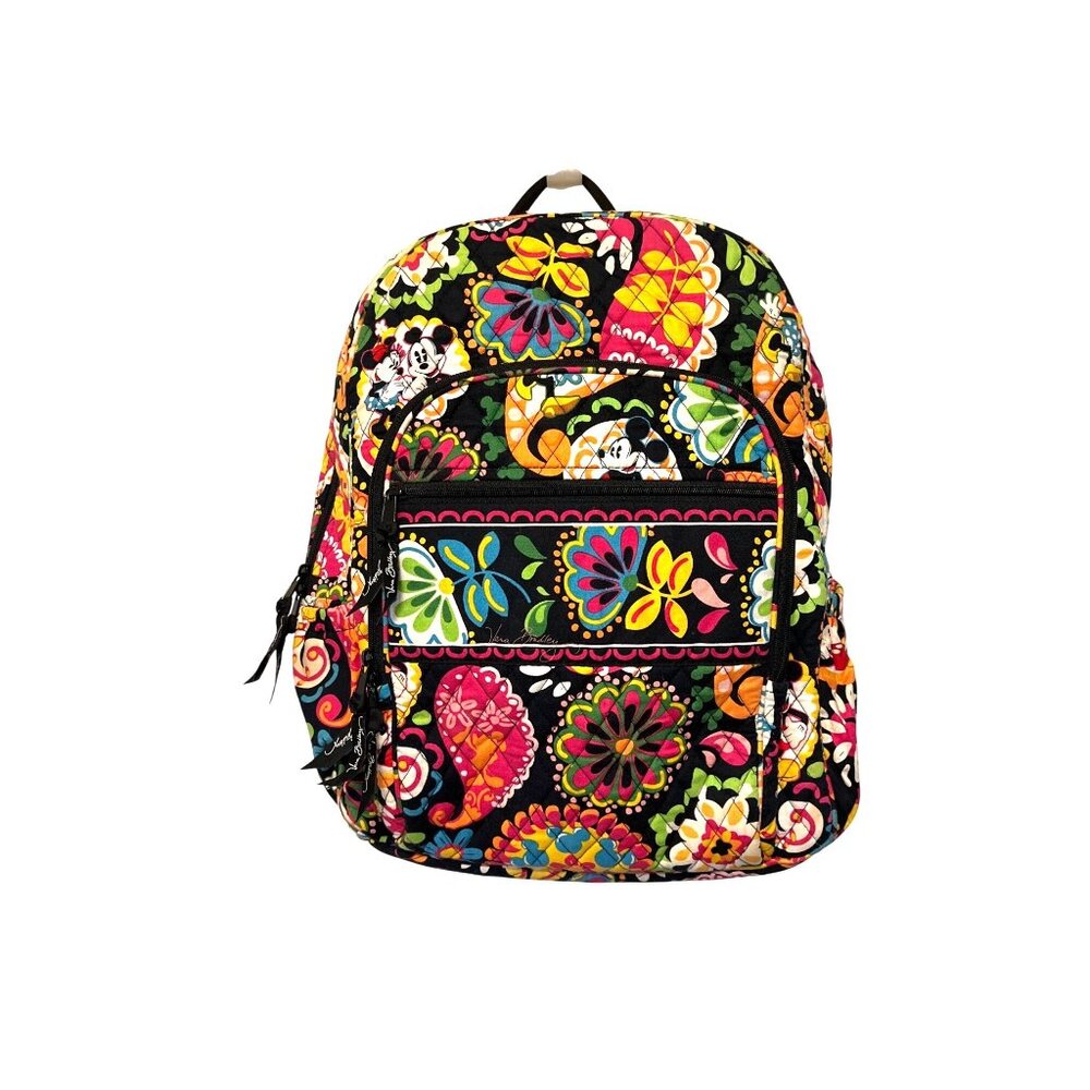 Vera Bradley Disney Parks Midnight with Mickey Quilted Backpack Retired Rare